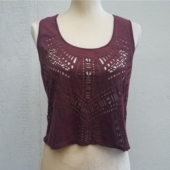 Sam Edelman lazer cutout top size small - Picture 1 of 4